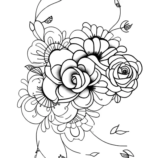 floral lovely bdsm tattoo submissive tattoo design idea