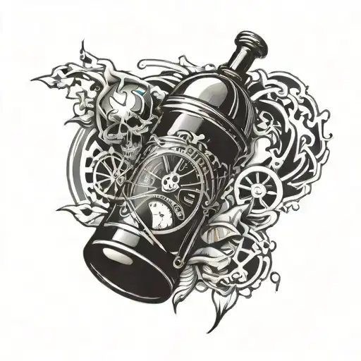 time bomb tattoo design idea