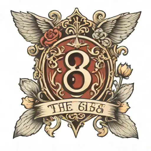 the number 369 at which the bullet flies tattoo design idea