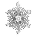 snowflake tattoo design idea