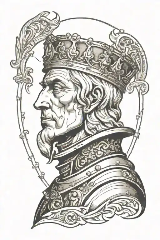king baldwin iv tattoo design idea