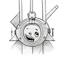 crucifixion of the brave little toaster tattoo design idea