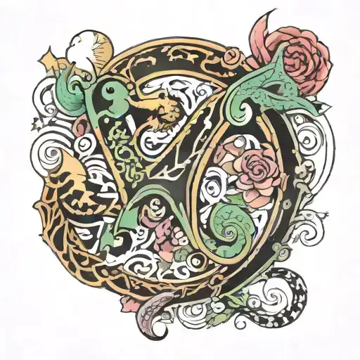 2006 numbers tattoo design idea