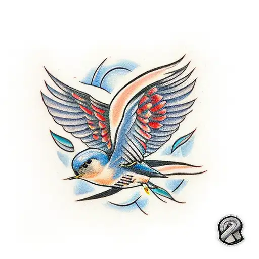 Swallow Bird tattoo design idea