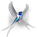 Swallow Bird tattoo design idea