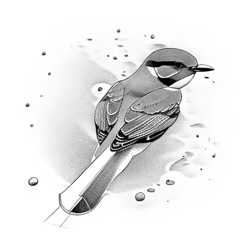 brown martin acoustic guitar tattoo design idea