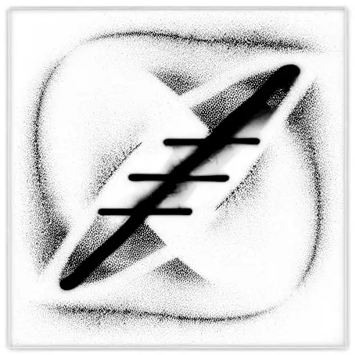 Three sine waves colliding into a rainbow tattoo design idea