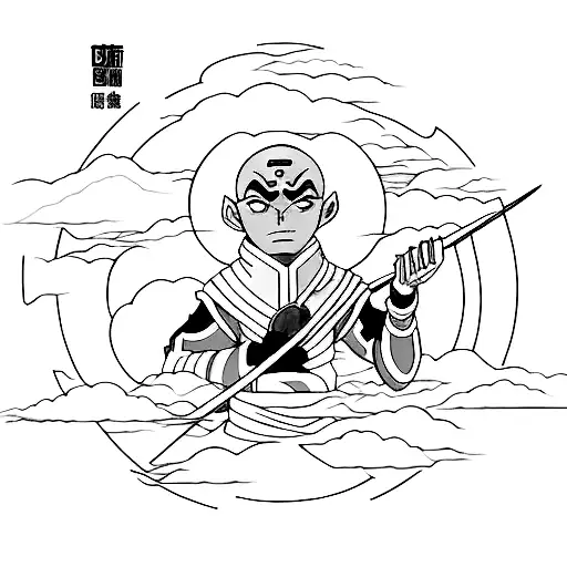 four elements avatar The legend of Aang  tattoo design idea