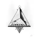 pyramid, sicily, ufo, dtums tattoo design idea
