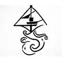 ancla y paloma tattoo design idea