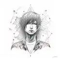 Johnnie Guilbert, Anxiety song  tattoo design idea