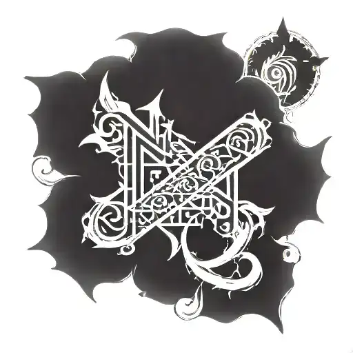 Hindi sanskrit saying "Never Surrender" tattoo design idea