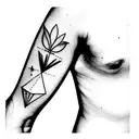 aesthetic arm sleeve tattoo design idea