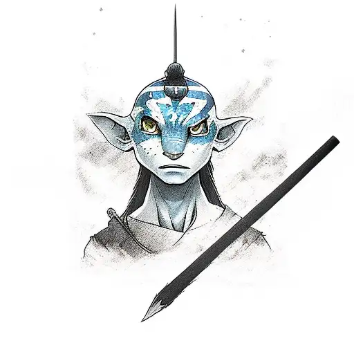 avatar the last airbender elements tattoo design idea