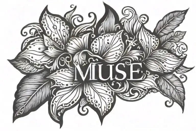 title 'Muse' tattoo design idea