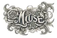 title 'Muse' tattoo design idea