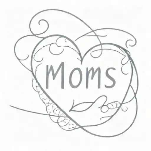 moms death date of August 1st 2014 with broken heart tattoo design idea