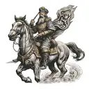 Cossack patterns tattoo design idea