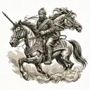 Cossack patterns tattoo design idea