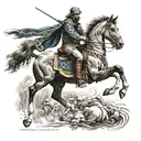Cossack patterns tattoo design idea