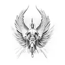 archangel raphael tattoo design idea