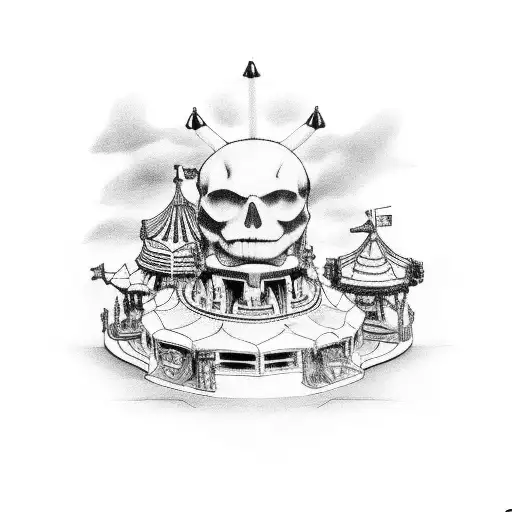 Calling out for help On this carousel Life is like a dare or an open fair I just wanna tell tell the citadel dream tattoo design idea