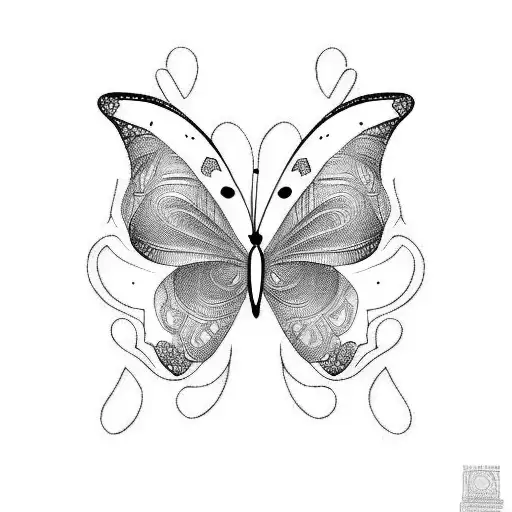 Butterfly for men tattoo design idea