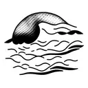 small water waves tattoo design idea