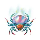 Crab tattoo design idea