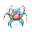 Crab tattoo design idea