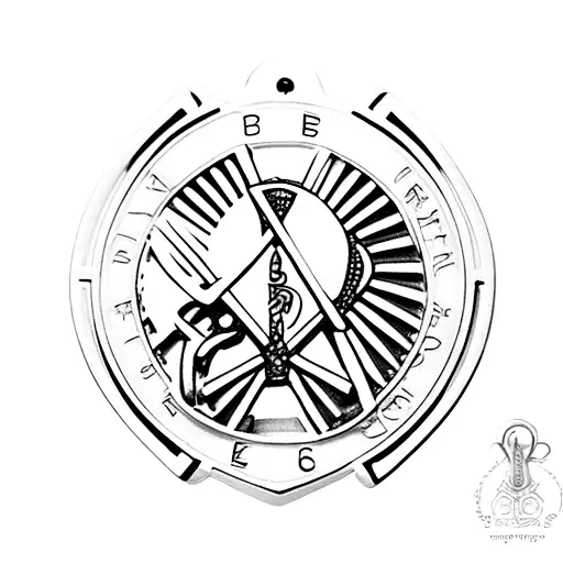 saint benedict medal tattoo design idea