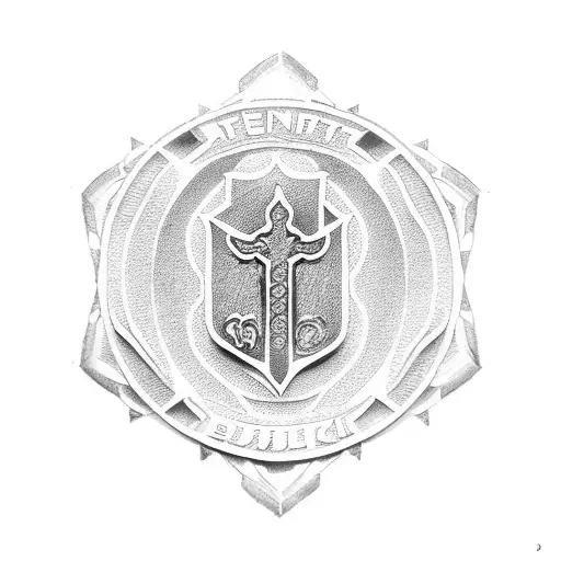 saint benedict medal tattoo design idea