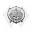 police with saint benedict medal tattoo design idea