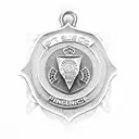 police with saint benedict medal tattoo design idea