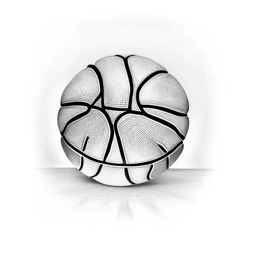 Basketball on fire with the number 32 and the name Alyssa below it  tattoo design idea