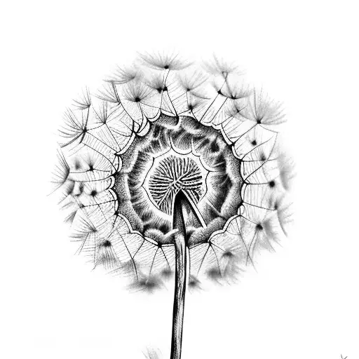 Dandelion tattoo design idea
