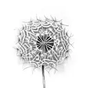 Dandelion tattoo design idea