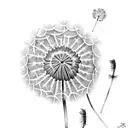 Dandelion tattoo design idea