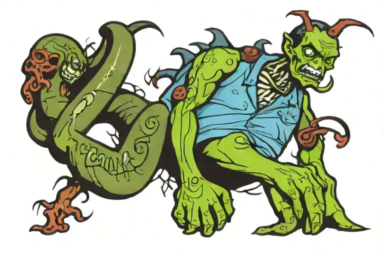 lost soul tattoo design idea