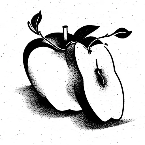 an apple juice box tattoo design idea