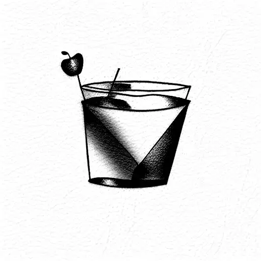 an apple juice box tattoo design idea