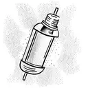 an apple juice box tattoo design idea