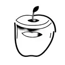 an apple juice box tattoo design idea