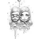 an apple juice box with an apple with "Are you Apple juice?" wrote under it tattoo design idea