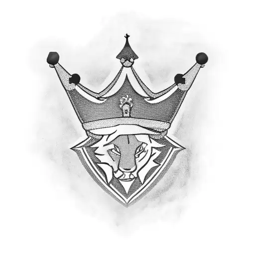 Sacramento Kings logo with a crown tattoo design idea