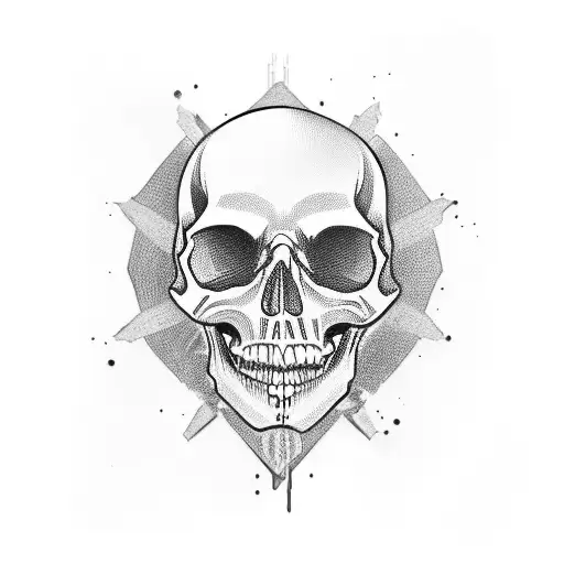 skull mariachi tattoo design idea