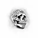 skull mariachi tattoo design idea