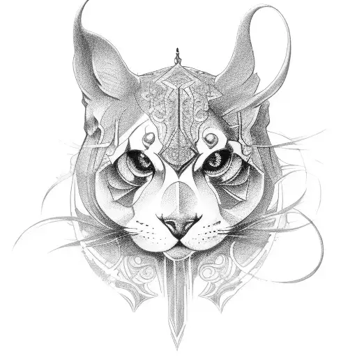 tatuagem metade cabocla metade um arco e flecha tattoo design idea