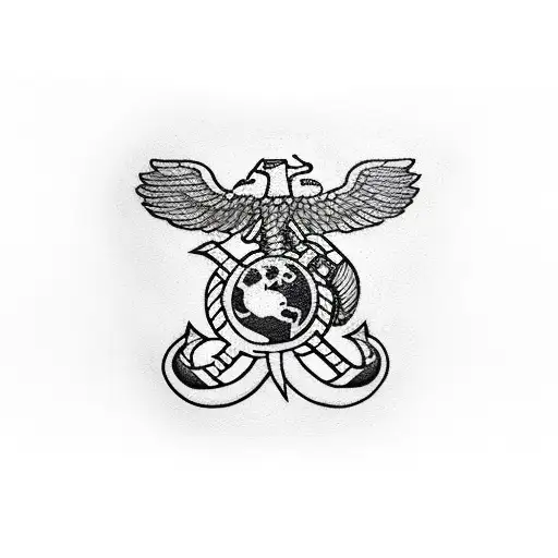 Marine Corps Sleeve tattoo design idea