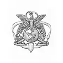 Marine Corps tattoo design idea